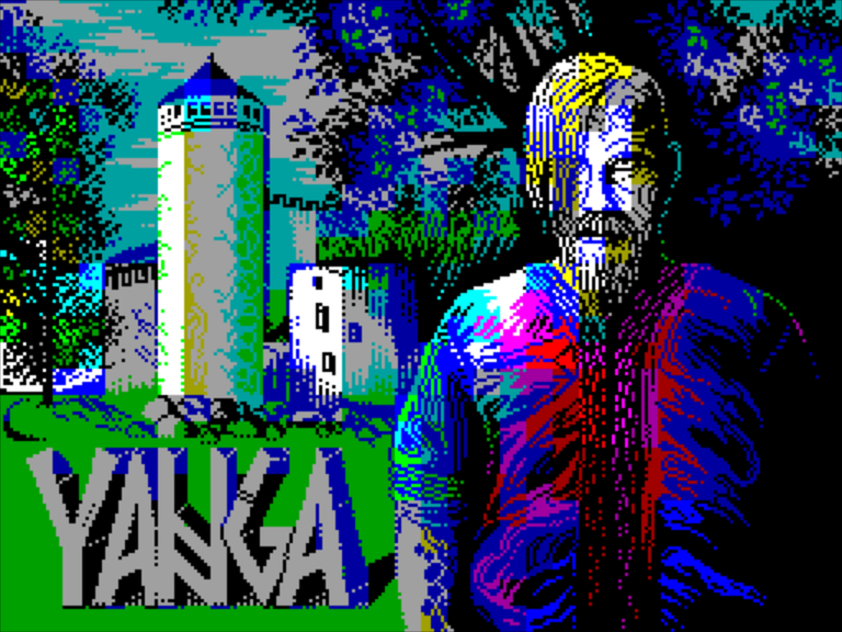 Yanga zx spectrum game title screen