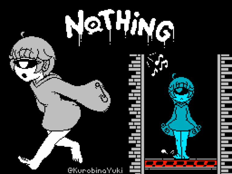 Nothing game title screen Nothing game title screen