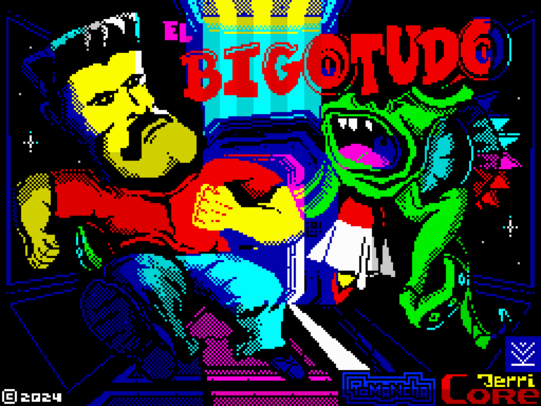 El Bigotudo ZX Spectrum main screen El Bigotudo ZX Spectrum main screen
