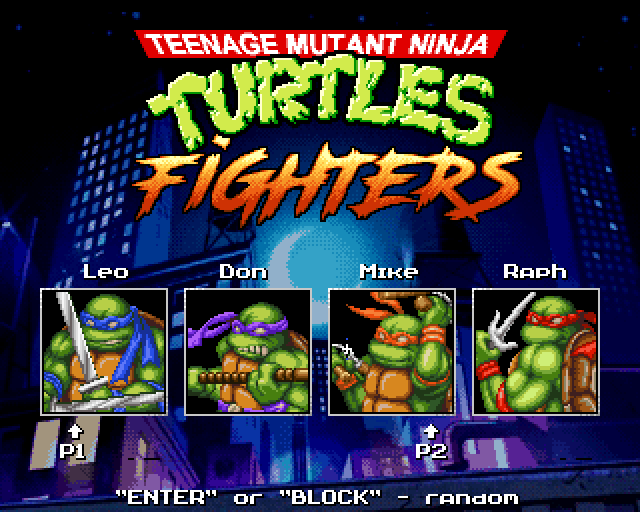 Teenage Mutant Turtles Fighters Menu Heroes Teenage Mutant Turtles Fighters Menu Heroes